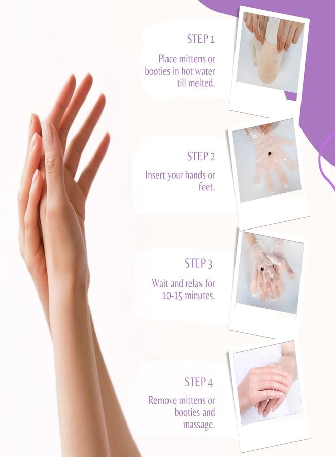 KmaxShip 10-Minute Paraffin Hand Treatment, Home Hand Wax Spa Treatment Gloves, Rose, One-Pair - Image 4